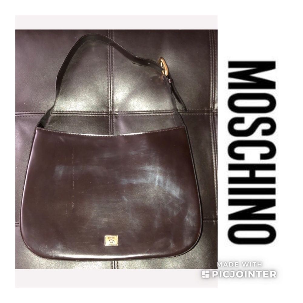 Moschino Chestnut Leather Purse